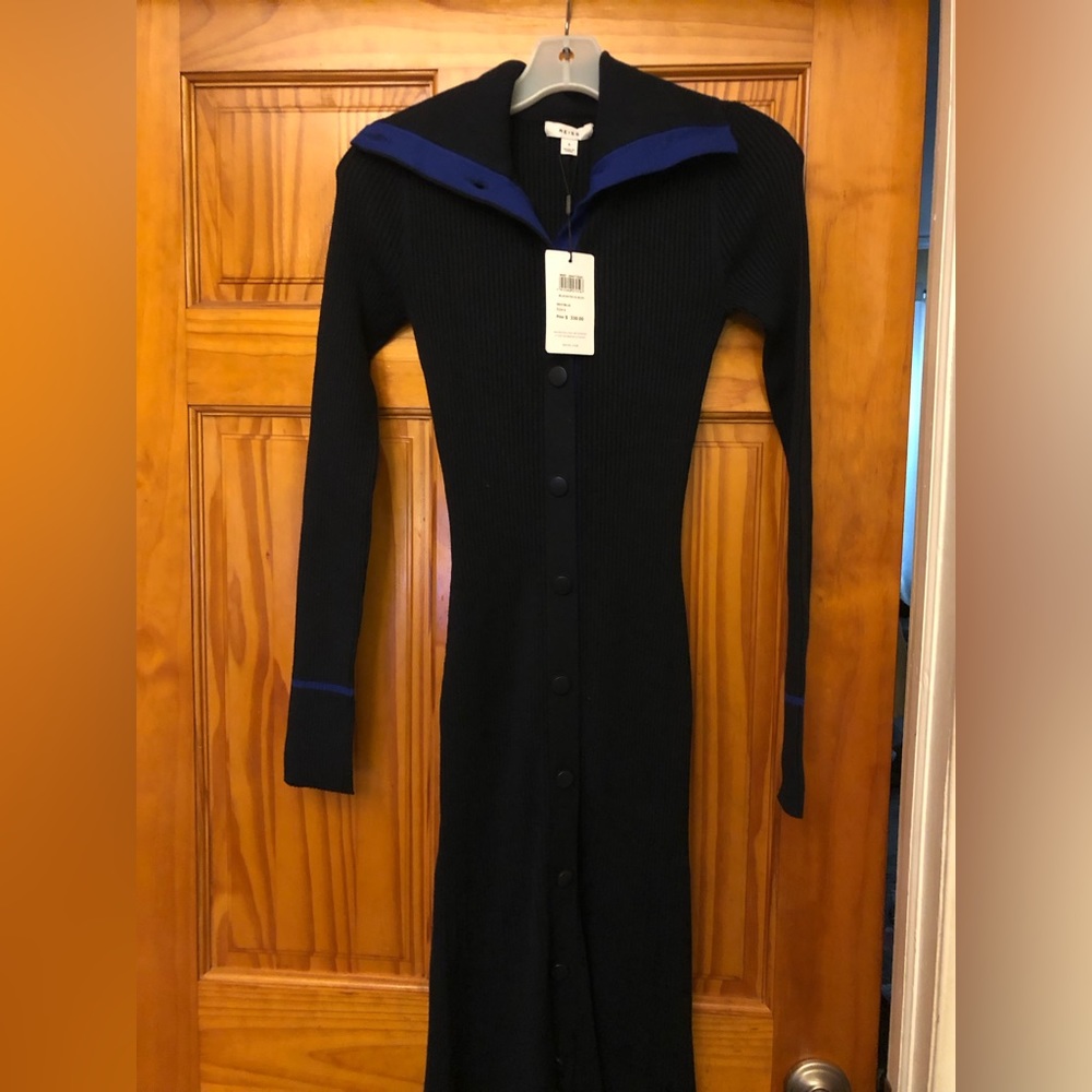 REISS MILLIE
KNITTED RIBBED MIDI DRESS